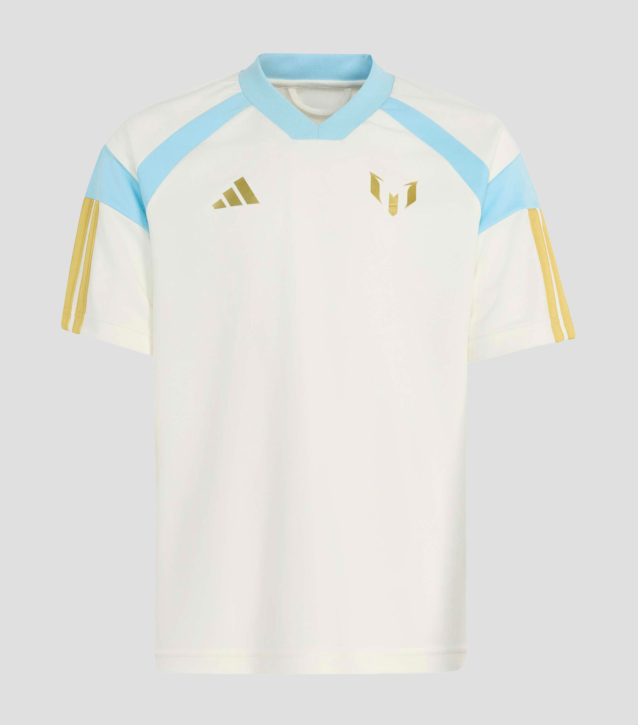 Playera deportiva Messi de cuello V con manga corta estampada Niño